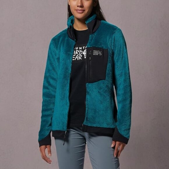 Mountain Hardwear Polartec High Loft Jacket Womens XL Long Sleeve Botanic Green - Picture 4 of 11